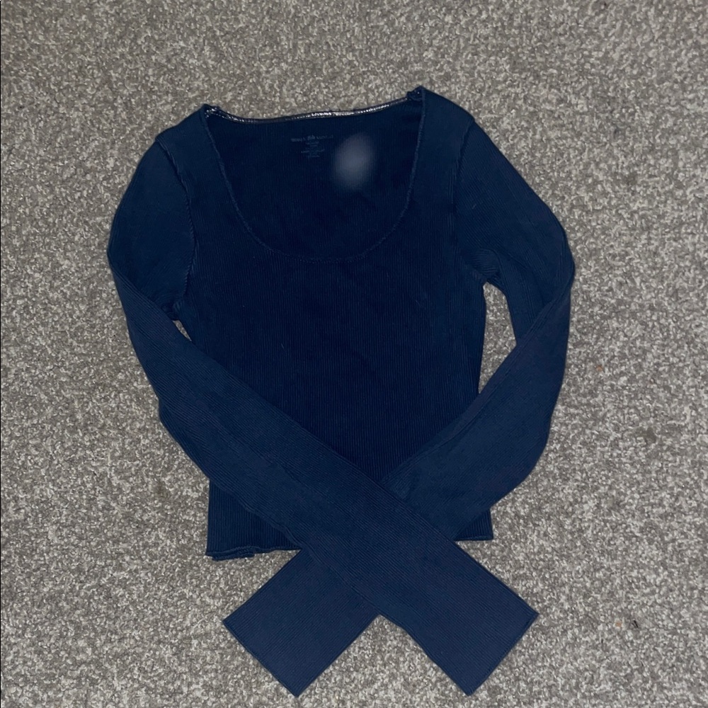 Brandy Melville/John Galt faded navy blue long sleeve